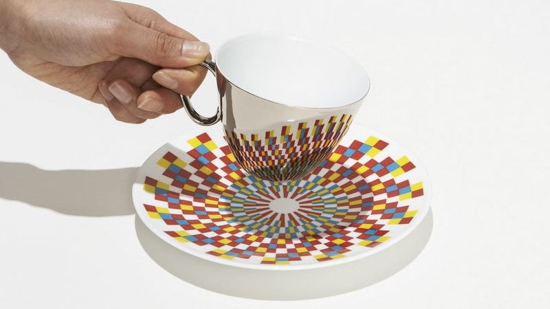 Illustration for article titled Mirrored Tea Cups Perfectly Match These Patterned Saucers